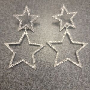 COPY - Fashion Jewelry Silver Star Earrings